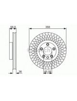 BOSCH 0 986 479 A33 Тормозной диск