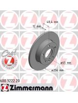 ZIMMERMANN 600.3222.20 Тормозной диск задний