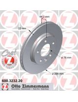 ZIMMERMANN 600.3232.20 Тормозной диск задний
