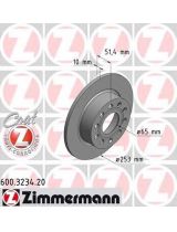 ZIMMERMANN 600.3234.20 Тормозной диск задний