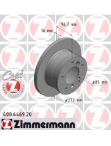 ZIMMERMANN 400.6469.20 Тормозной диск задний