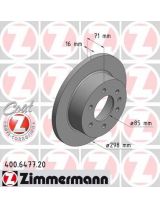 ZIMMERMANN 400.6477.20 Тормозной диск задний