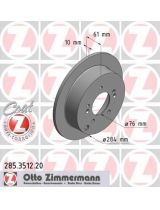 ZIMMERMANN 285.3512.20 Тормозной диск задний