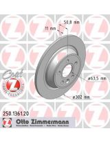 ZIMMERMANN 250.1361.20 Тормозной диск задний