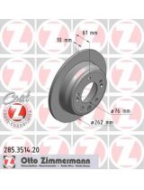 ZIMMERMANN 285.3514.20 Тормозной диск задний