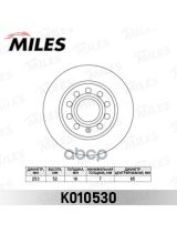 Miles K010530 Тормозной диск задний
