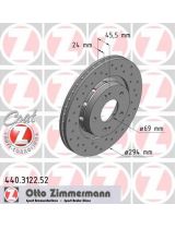 ZIMMERMANN 440.3122.52 Тормозной диск передний