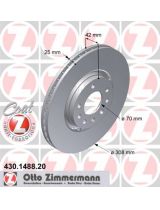 ZIMMERMANN 430.1488.20 Тормозной диск передний