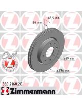 ZIMMERMANN 380.2168.20 Тормозной диск передний