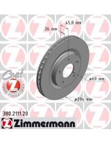 ZIMMERMANN 380.2111.20 Тормозной диск передний