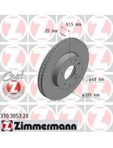 ZIMMERMANN 370.3053.20 Тормозной диск передний