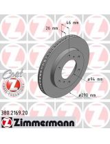 ZIMMERMANN 380.2169.20 Тормозной диск передний