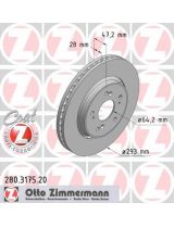 ZIMMERMANN 280.3175.20 Тормозной диск передний