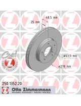 ZIMMERMANN 250.1352.20 Тормозной диск передний