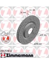 ZIMMERMANN 200.2518.52 Тормозной диск передний