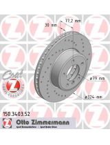 ZIMMERMANN 150.3403.52 Тормозной диск передний