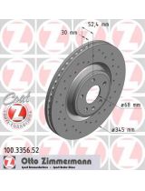ZIMMERMANN 100.3356.52 Тормозной диск передний