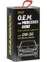 Моторное масло MANNOL MN7717-4ME 7717 OEM for Mercedes Benz 0W-30 METAL 4л