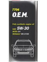 Моторное масло MANNOL MN7706-5ME 7706 OEM for Renault Nissan 5W-30 C4 5л. METAL