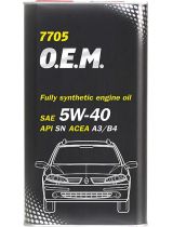 Моторное масло MANNOL MN7705-4ME 7705 OEM for Renault Nissan 5W-40 SN 4л METAL