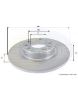 COMLINE ADC2708 Тормозной диск с покрытием