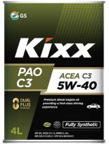Моторное масло KIXX L209244TE1 PAO C3 5W-40 4л