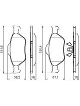 BOSCH 0 986 494 512 Колодки дисковые