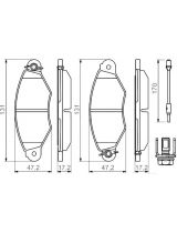 BOSCH 0 986 494 507 Колодки дисковые