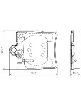 BOSCH 0 986 495 081 Колодки дисковые