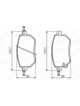 BOSCH 0 986 494 366 Колодки дисковые