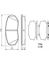 BOSCH 0 986 494 375 Колодки дисковые задние