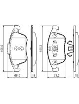 BOSCH 0 986 494 381 Колодки дисковые