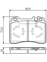 BOSCH 0 986 495 057 Колодки дисковые