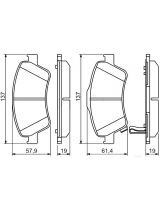 BOSCH 0 986 494 260 Колодки дисковые