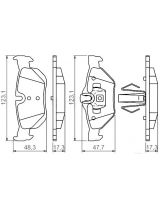 BOSCH 0 986 494 272 Колодки дисковые