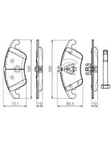 BOSCH 0 986 494 263 Колодки дисковые