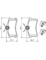 BOSCH 0 986 494 274 Колодки дисковые