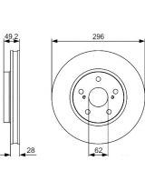 BOSCH 0 986 479 S40 Тормозной диск