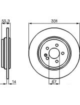 BOSCH 0 986 478 995 Тормозной диск