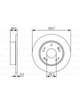 BOSCH 0 986 479 T81 Тормозной диск