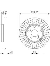BOSCH 0 986 479 893 Тормозной диск