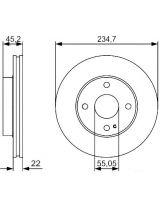 BOSCH 0 986 479 S11 Тормозной диск