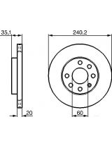 BOSCH 0 986 479 190 Тормозной диск