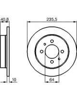 BOSCH 0 986 479 237 Тормозной диск