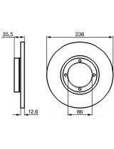BOSCH 0 986 478 712 Тормозной диск