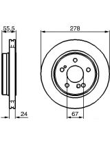 BOSCH 0 986 479 133 Тормозной диск
