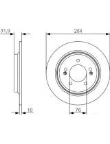 BOSCH 0 986 479 V09 Тормозной диск