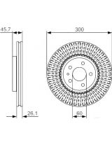 BOSCH 0 986 479 666 Тормозной диск