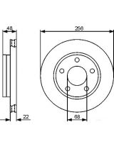 BOSCH 0 986 479 463 Тормозной диск