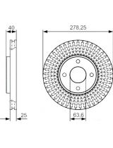 BOSCH 0 986 479 C48 Тормозной диск